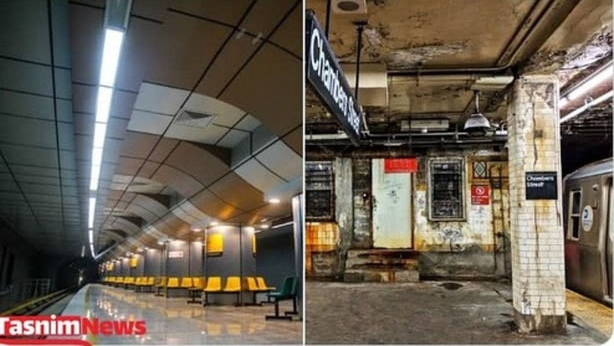 عکس: تفاوت متروی تهران و نیویورک!
