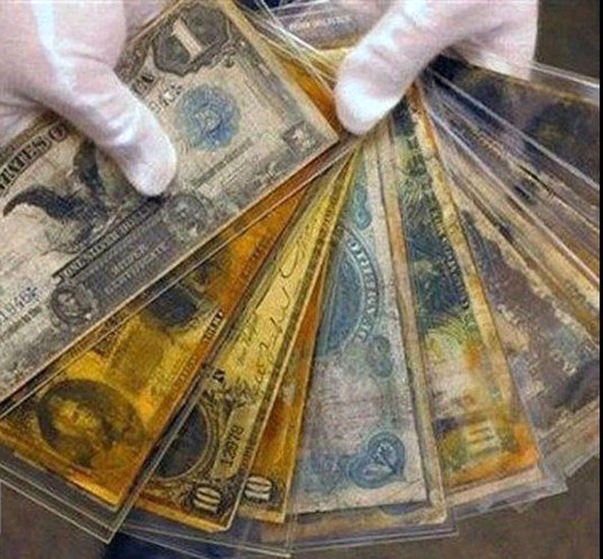 عکس: اسکناس‌های کشف شده از بقایای تایتانیک!
