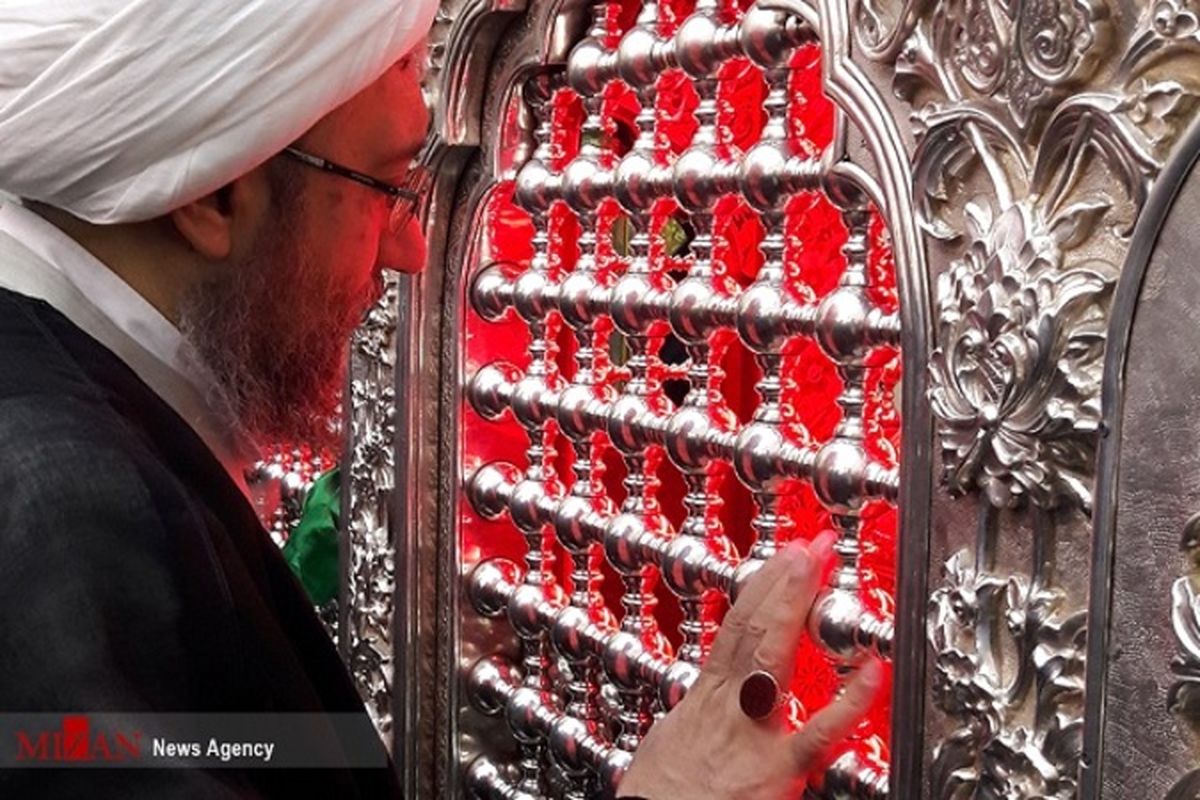 تشرف رئیس قوه قضائیه به حرم امام حسین(ع) +تصاویر