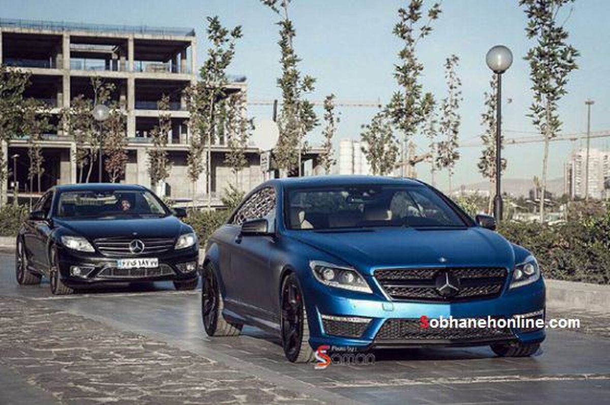 عکس: بنز میلیاردی با رنگ استثنایی در تهران