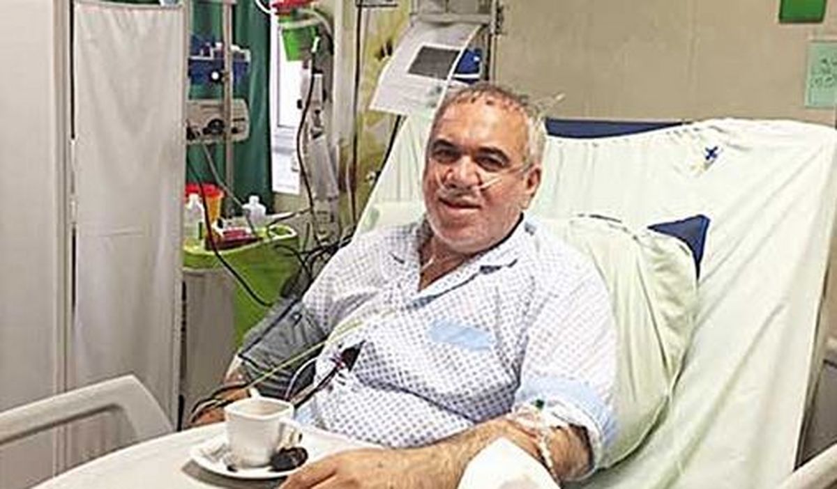 فتح‌الله زاده در بیمارستان/عکس