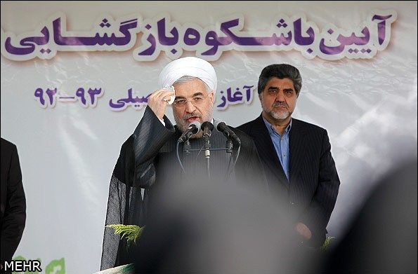 عکس/ وقتی روحانی عرق می‌کند