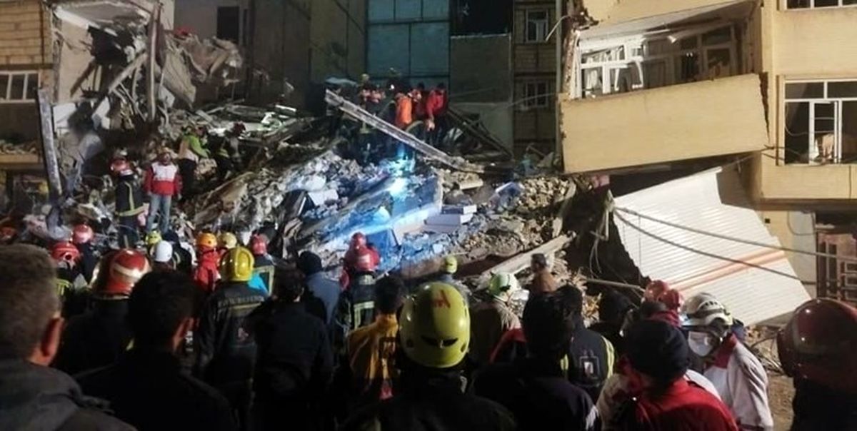 اسامی فوتی‌ها و مصدومان حادثه ریزش ساختمان 5 طبقه در تبریز