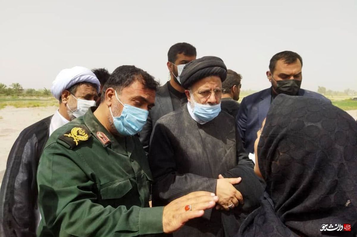 طوفان شن هم مانع رئیسی نشد 