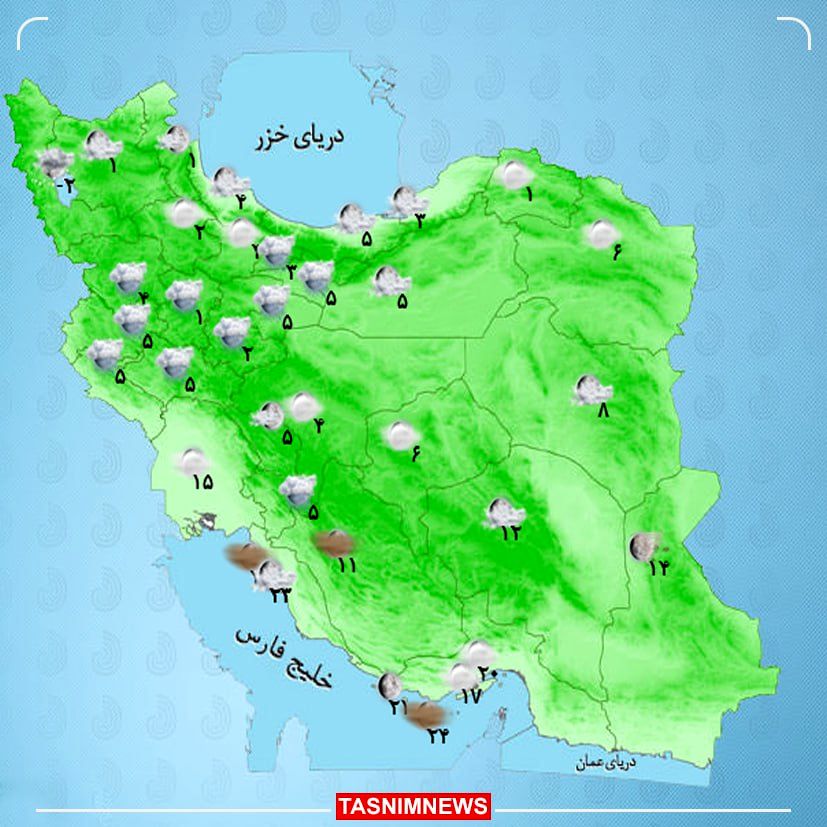 بارش برف و باران ادامه دارد