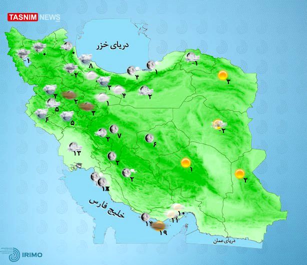 آسمان برفی و بارانی پایتخت / هشدار کولاک برف و اختلال در انتقال گاز