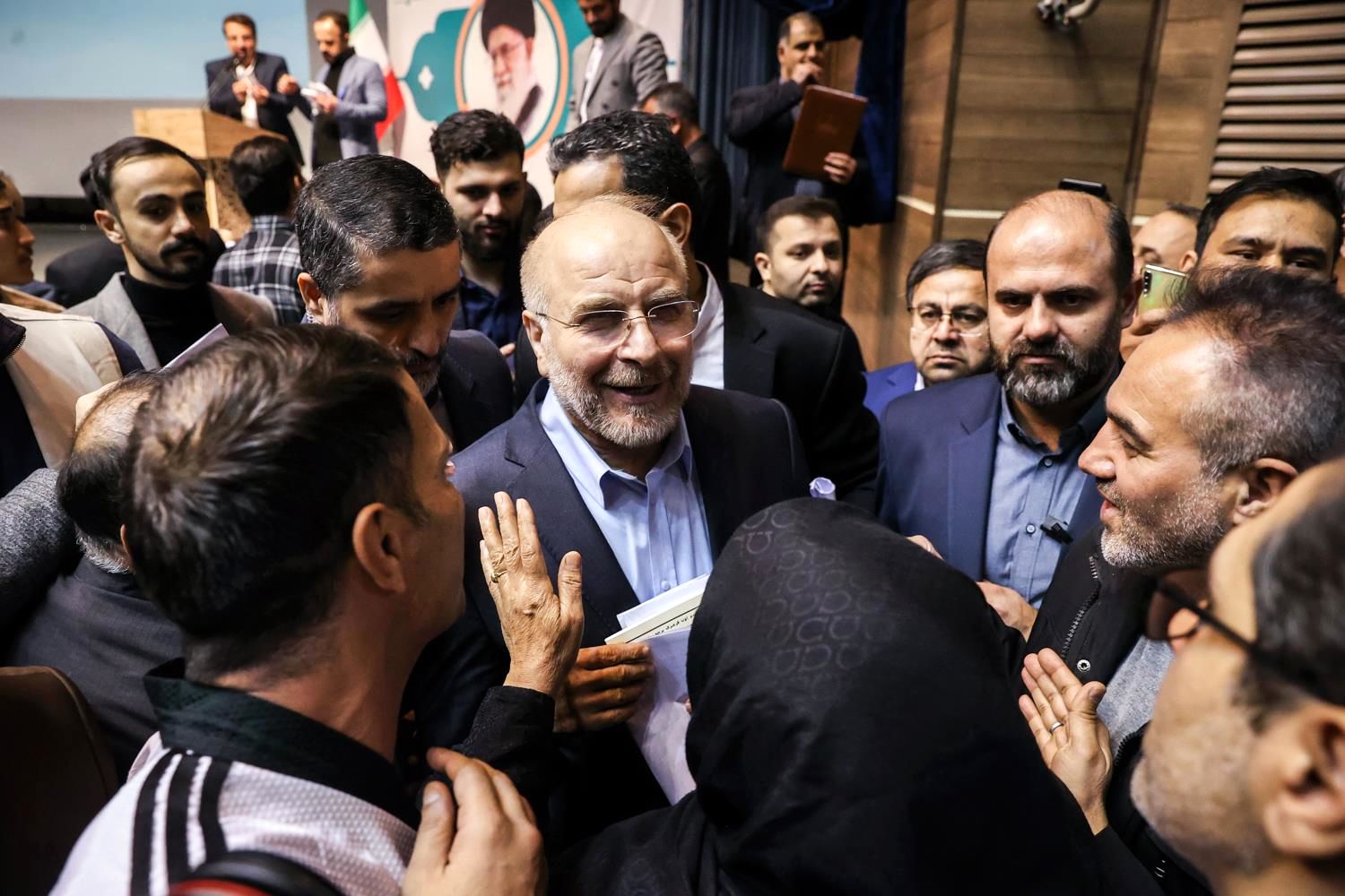 تصاویر: حضور قالیباف در مراسم جشن ولادت امام جواد(ع)