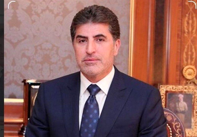ادای احترام «نچیروان بارزانی» و هیئت همراه به پیکر مطهر رهبر شهید