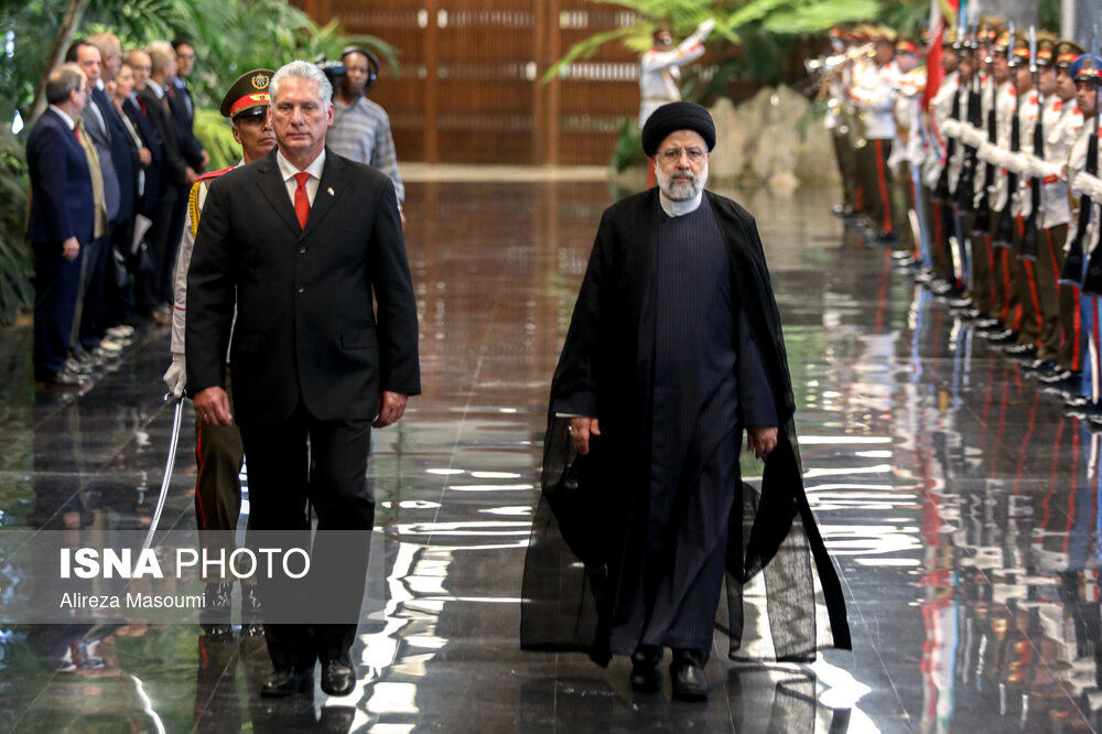 تصاویر: استقبال رسمی رییس جمهور کوبا از سید ابراهیم رییسی