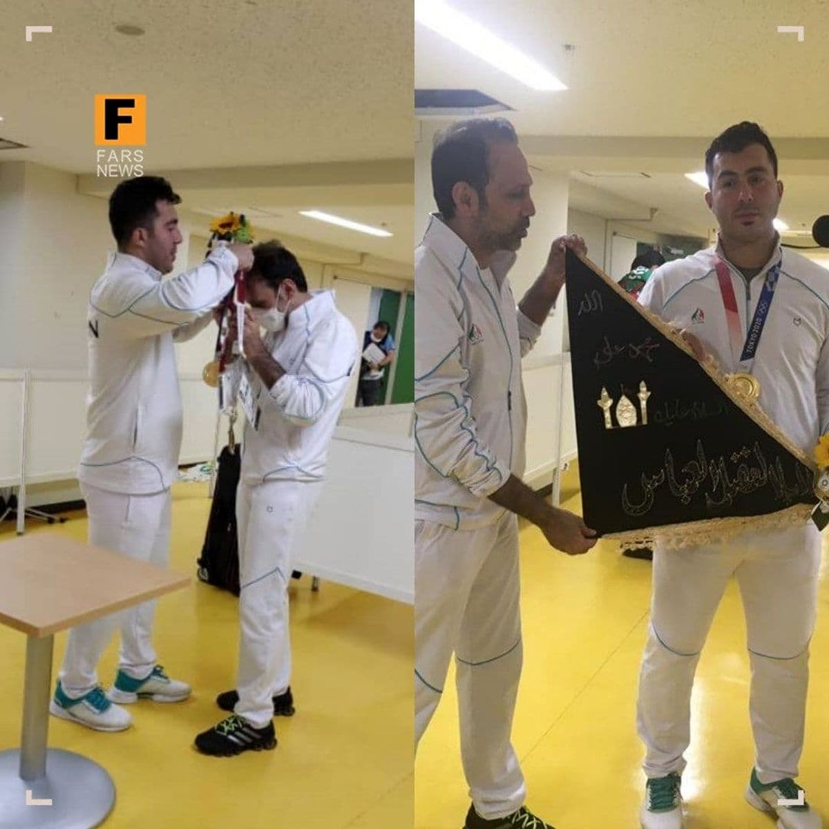 اقدام جالب گنج‎زاده پس از قهرمانی المپیک +عکس