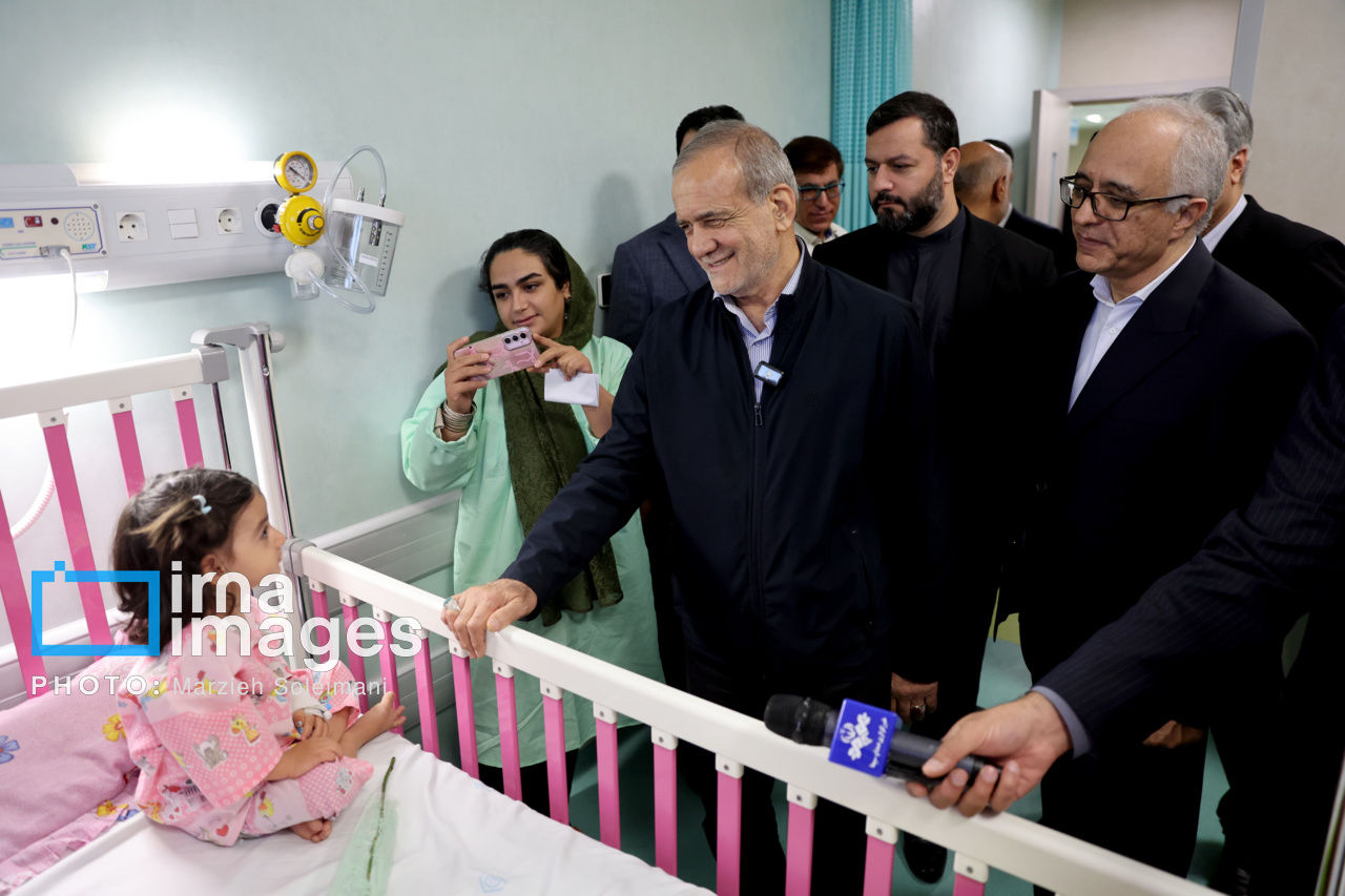 افتتاح ساختمان جدید بیمارستان «فیاض بخش» با حضور پزشکیان