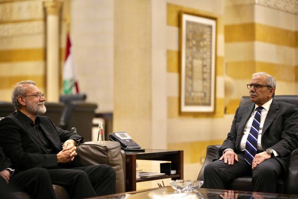 تصاویر: دیدار لاریجانی با نخست وزیر لبنان