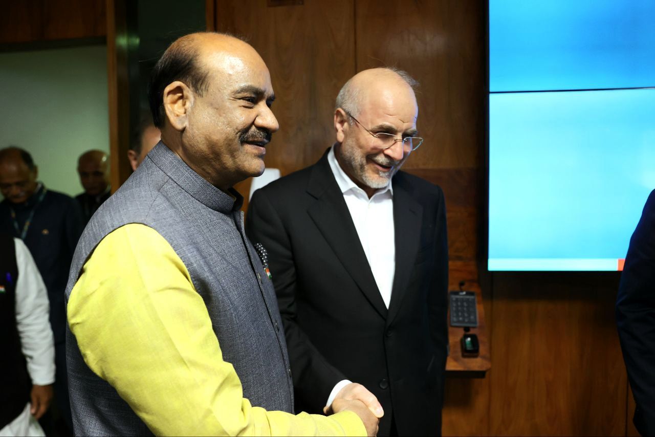 تصاویر: دیدار و نشست قالیباف و هیات پارلمانی با اوم برلا، رئیس مجلس نمایندگان هند