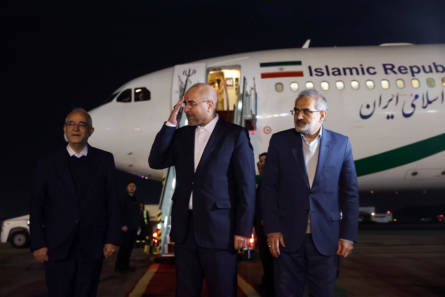 تصاویر: بدرقه رسمی قالیباف در سفر به کشور الجزایر