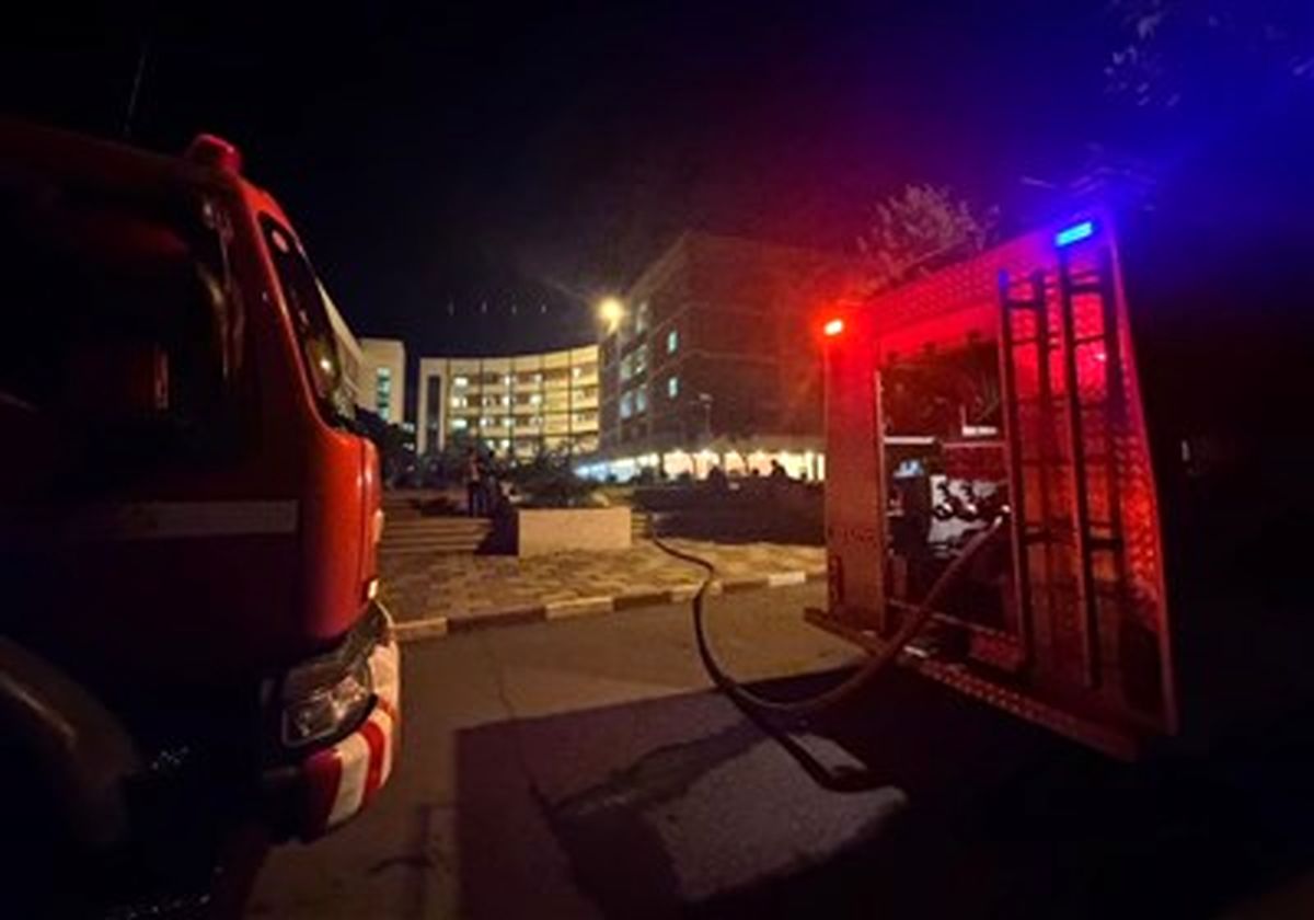حریق در خوابگاه دخترانه دانشگاه آزاد قزوین+تصاویر