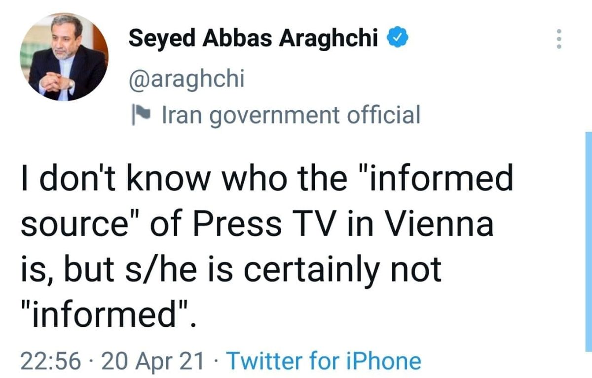 واکنش عراقچی به خبر پرس تی وی