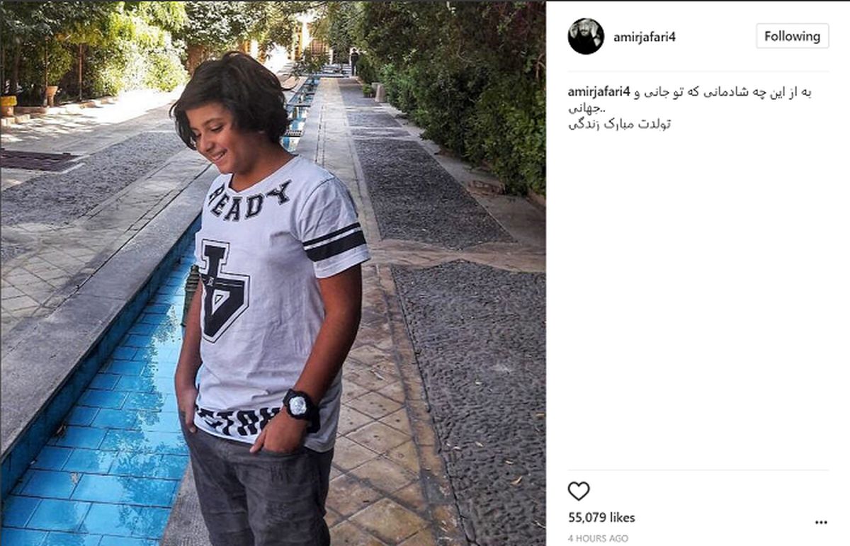 عکس: شباهت جالب آقای بازیگر و پسرش!