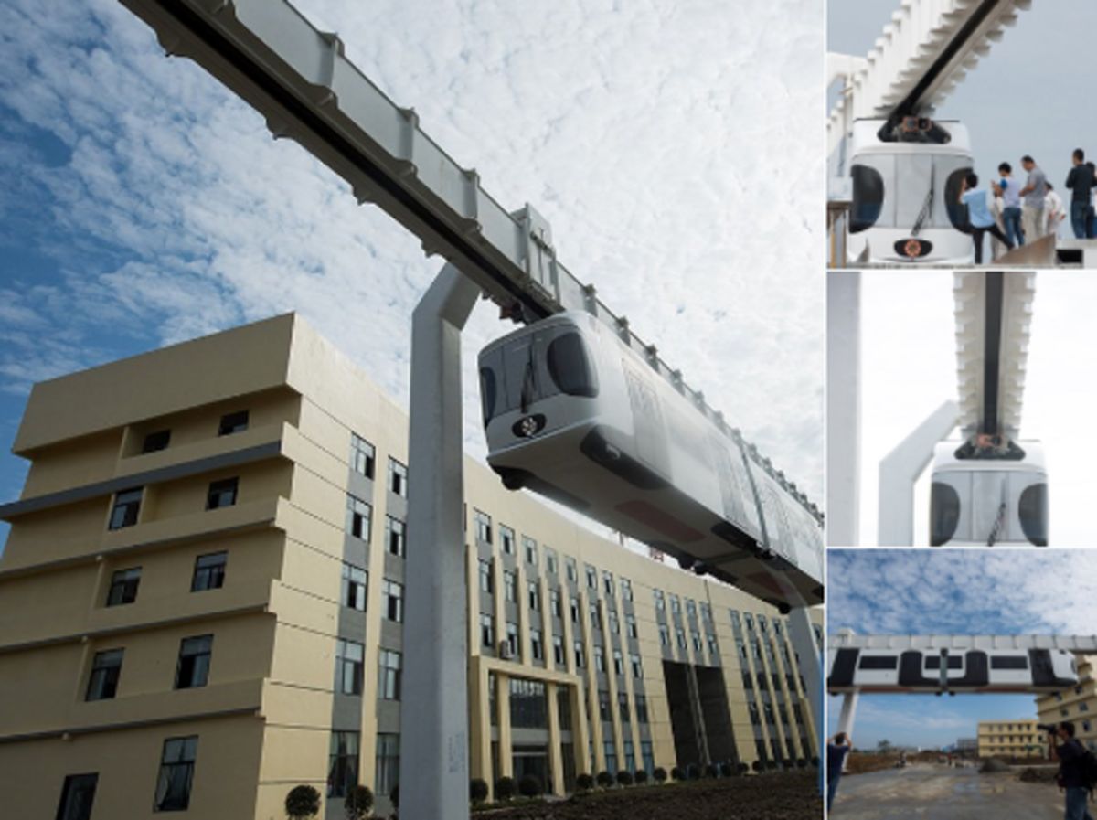 ترن‌های هوایی ویژه گردشگران چین +تصاویر