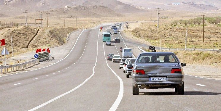 برف و باران در جاده های ۵ استان