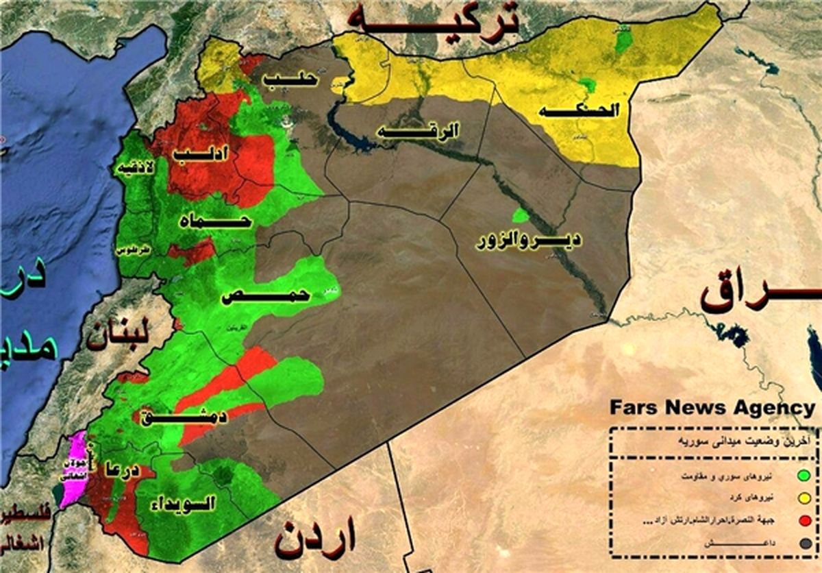 هلاکت ۸۰ داعشی در کمین ارتش در شرق سوریه +نقشه