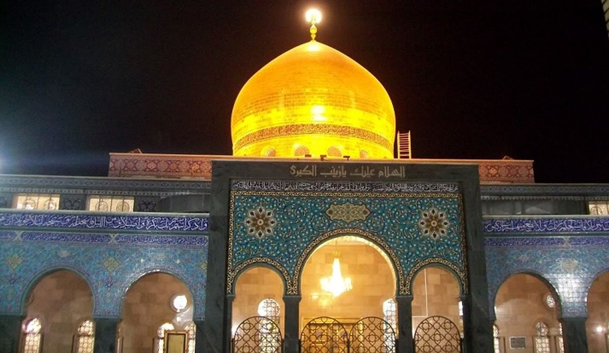 حرمحضرتزینب پس ازحملهتروریستها/عکس