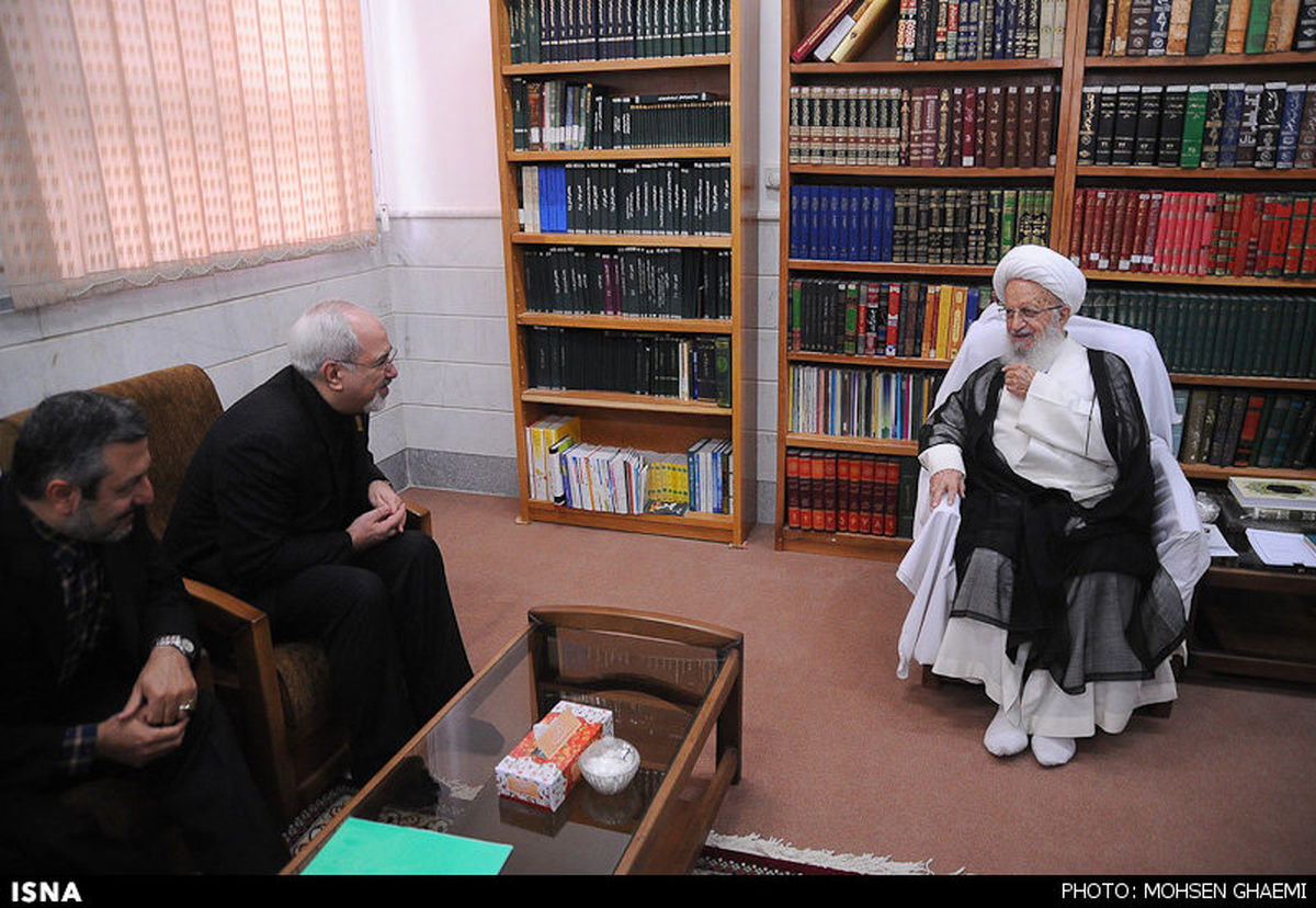 دیدار ظریف با مراجع عظام قم/تصاویر