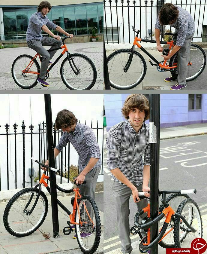 عکس: دوچرخه منعطف و تامین امنیت