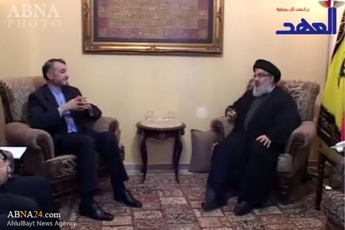 دیدارامیرعبدالهیان با سید نصرالله+تصاویر