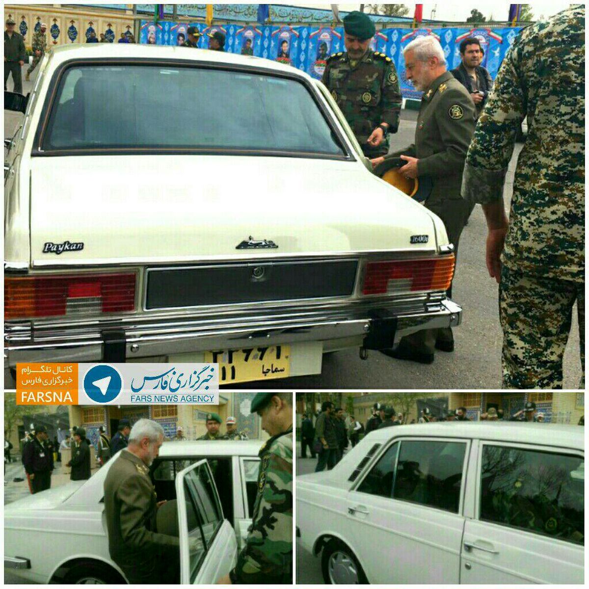 خودروی فرمانده کل ارتش در سالگرد شهید صیاد شیرازی