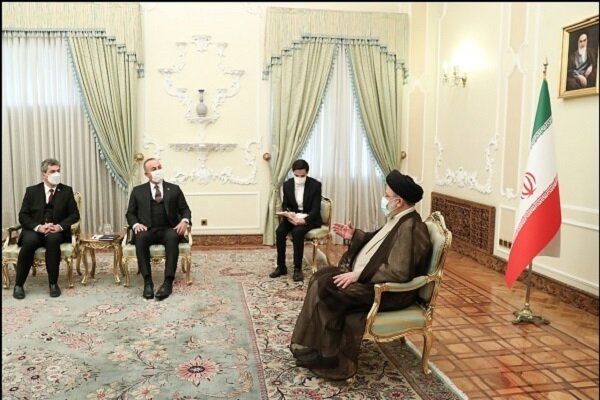 دیدار وزیر خارجه ترکیه با رئیس جمهور