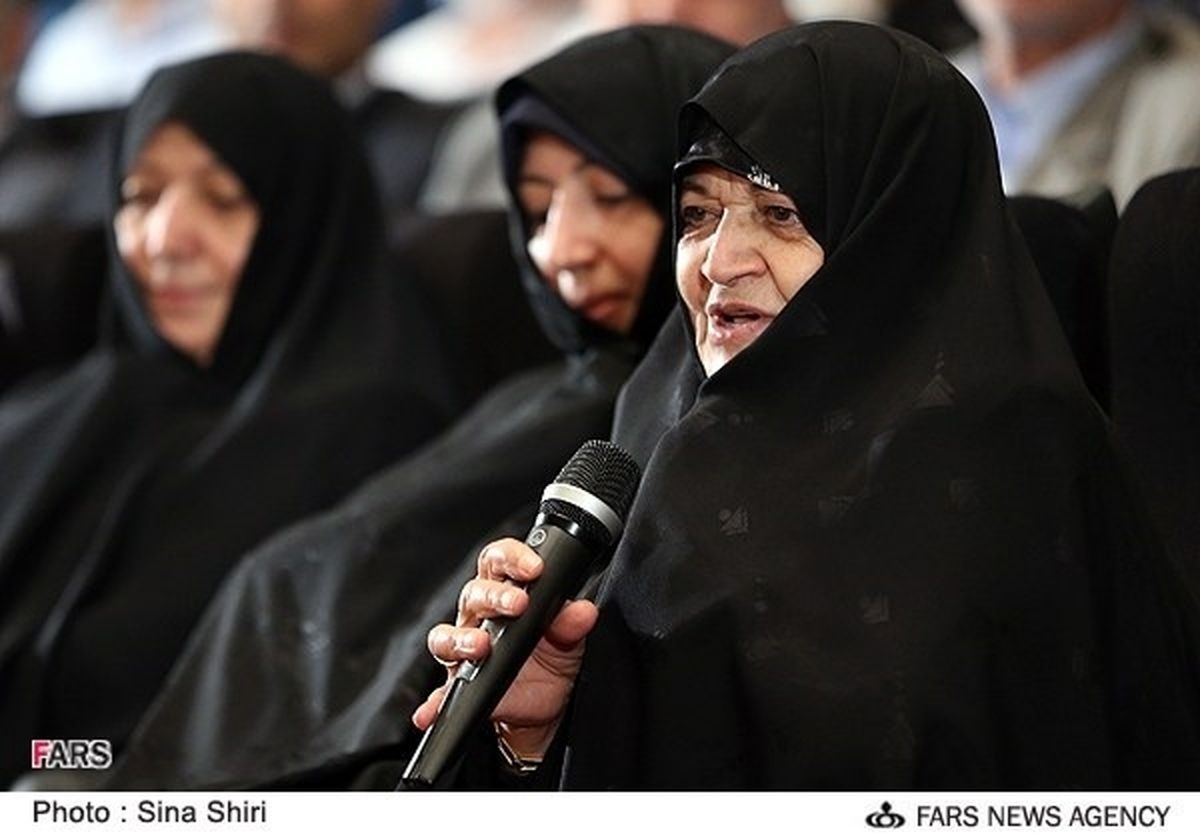 عکس/ مادر غلامعلی حدادعادل