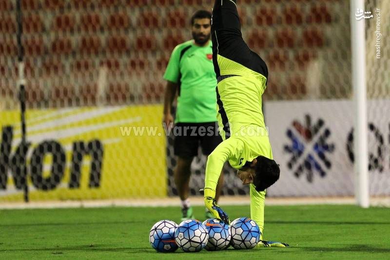 عکس: نمایش آمادگی به سبک بیرانوند