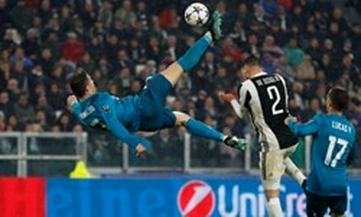 قیچی برگردان رونالدو به بوفون سوال امتحانی شد! +عکس