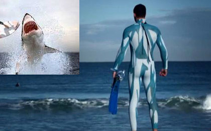 لباسغواصی برایاستتار برابر کوسهها+عکس