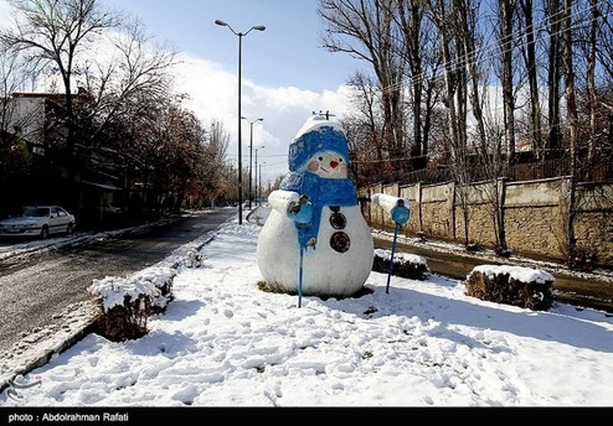 تصاویر: طبیعت برفی آبشار گنجنامه همدان