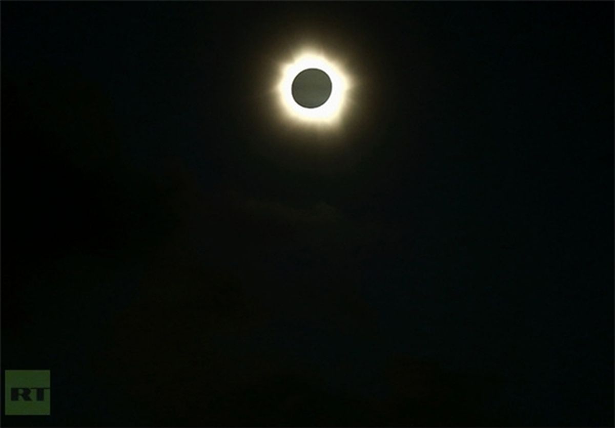 تصاویر/ خورشید گرفتگی کامل
