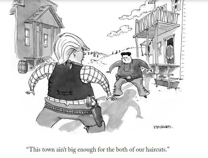 کاریکاتور: دوئل ترامپ و کیم جونگ اون