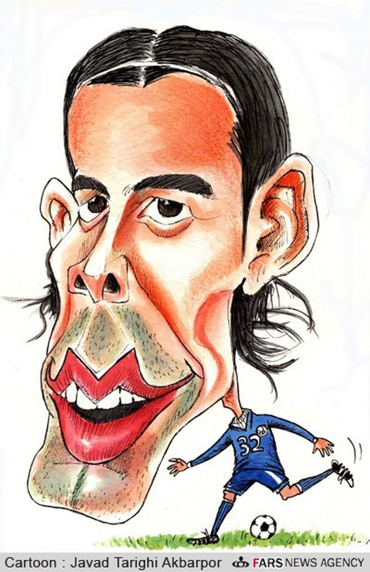 کاریکاتور/زندی، بازیکن تیم فوتبال استقلال