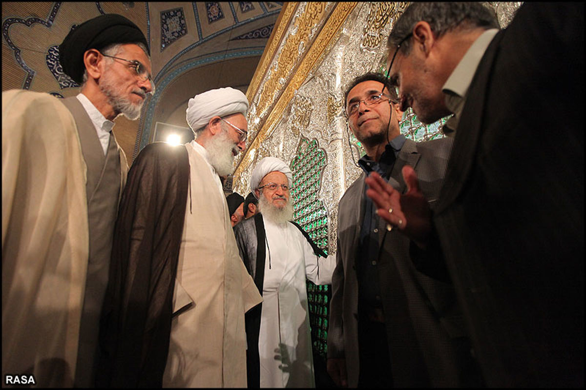بازدید مراجع و علما از ضریح جدید اباعبدالله الحسین (ع)