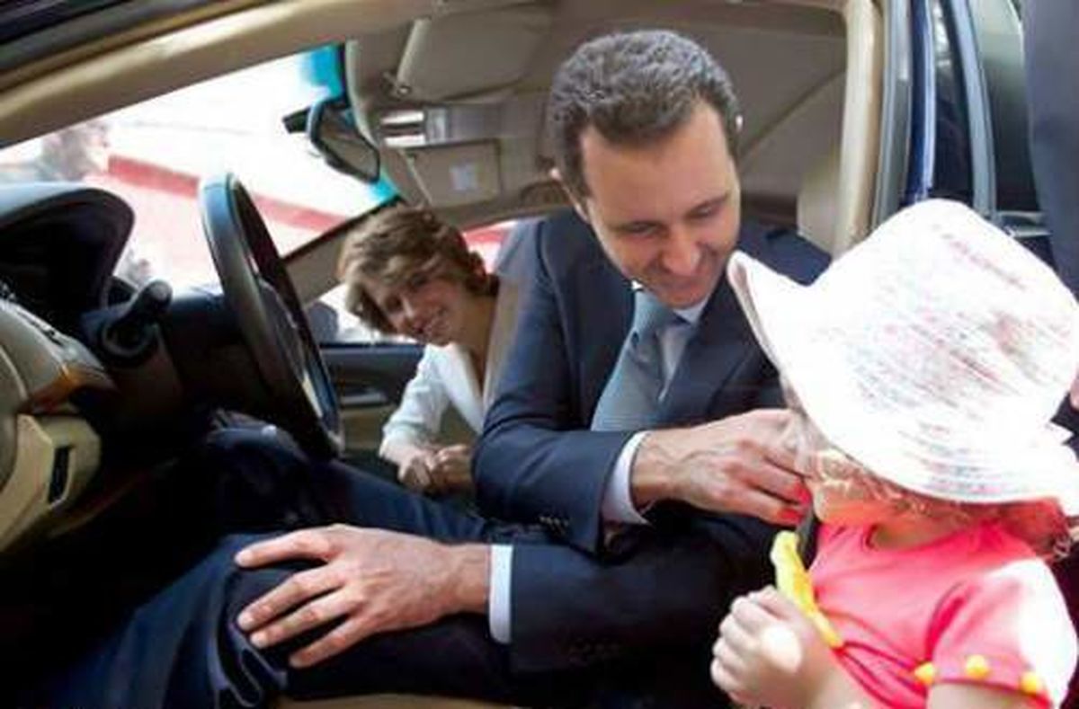 رانندگی بشار اسد/ عکس