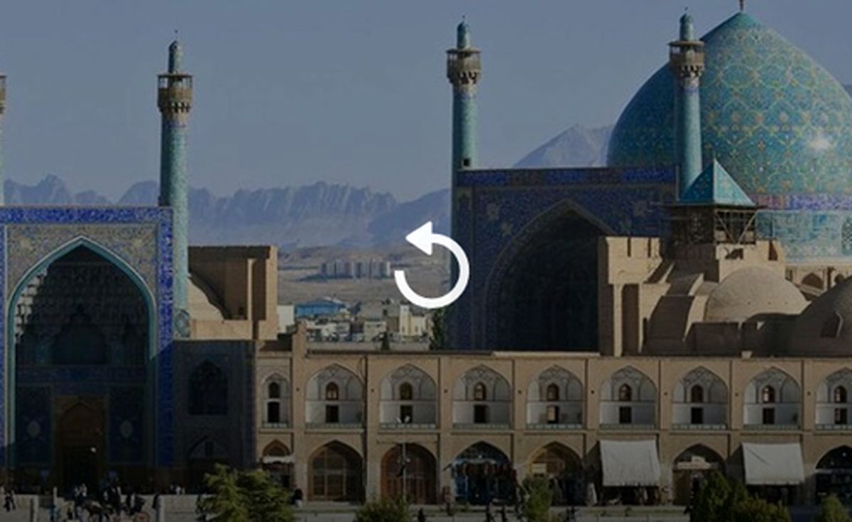 بازی با کاشیهای ۴۰۰ ساله مسجد تاریخی اصفهان! +فیلم