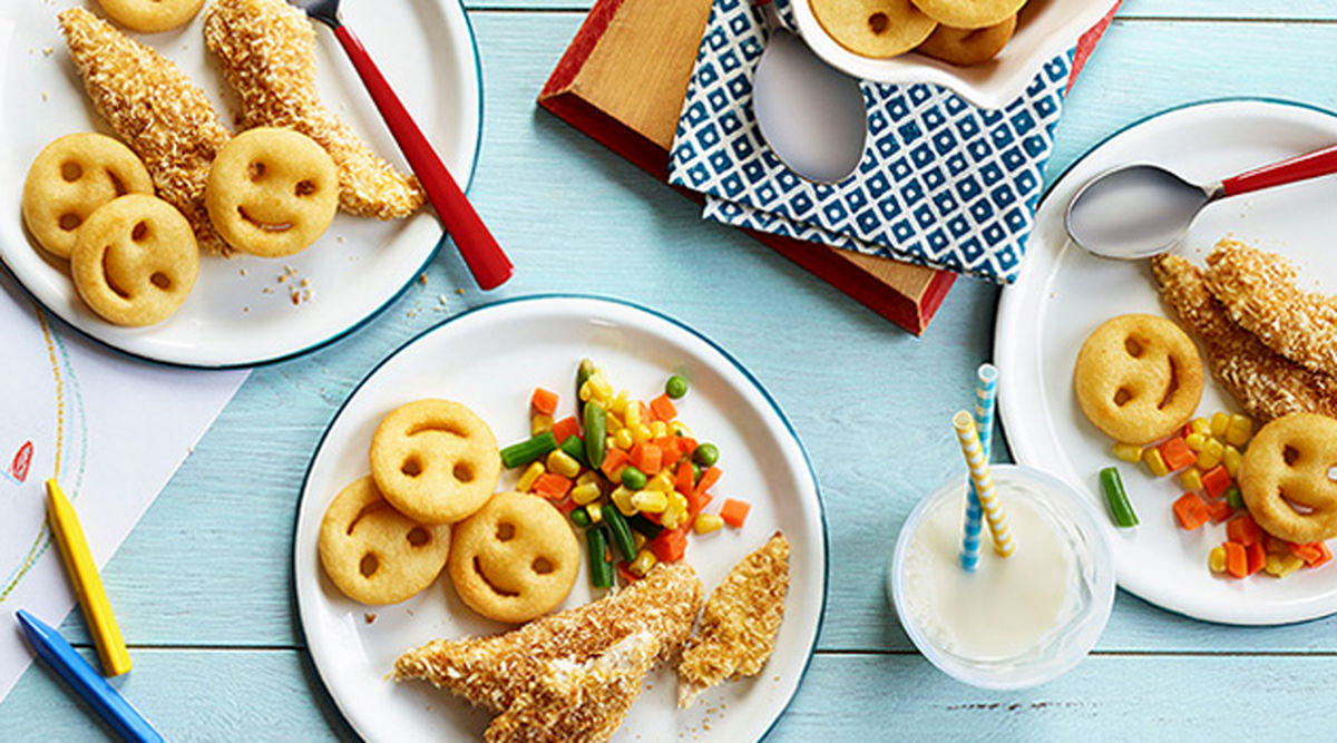 سیب زمینی سرخ شده عروسکی یک پیش غذای بامزه برای کودکان