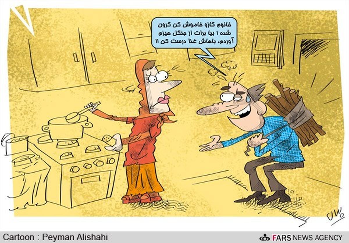 تعرفه گازخانگی۲۰درصدافزایش یافت/کارتون