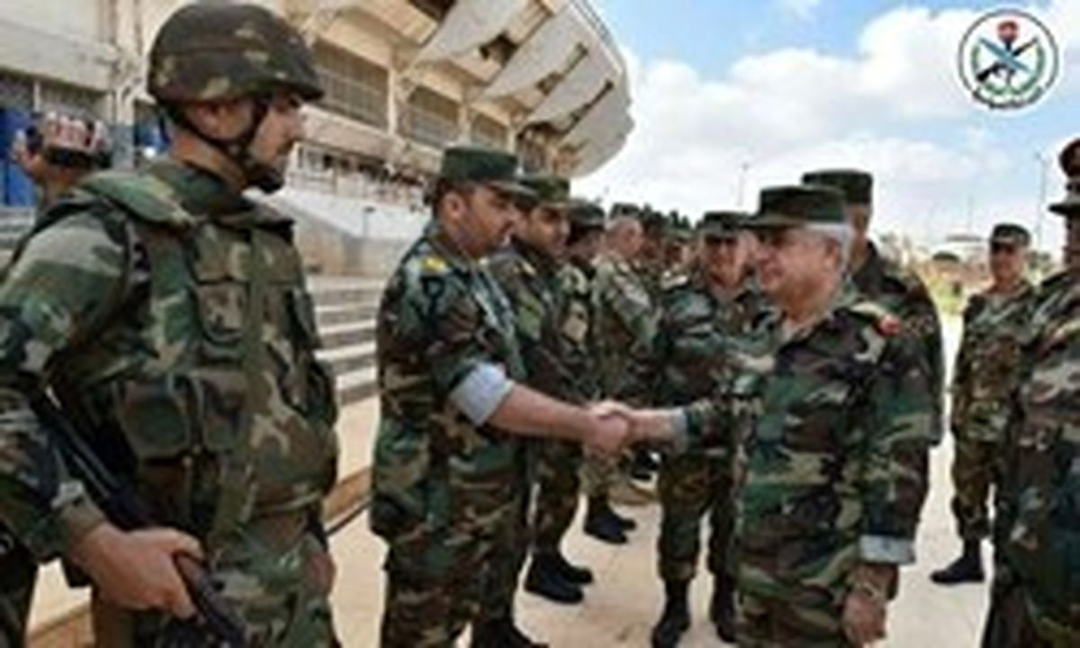 بازدید وزیر دفاع سوریه از مناطق جنوبی این کشور+عکس