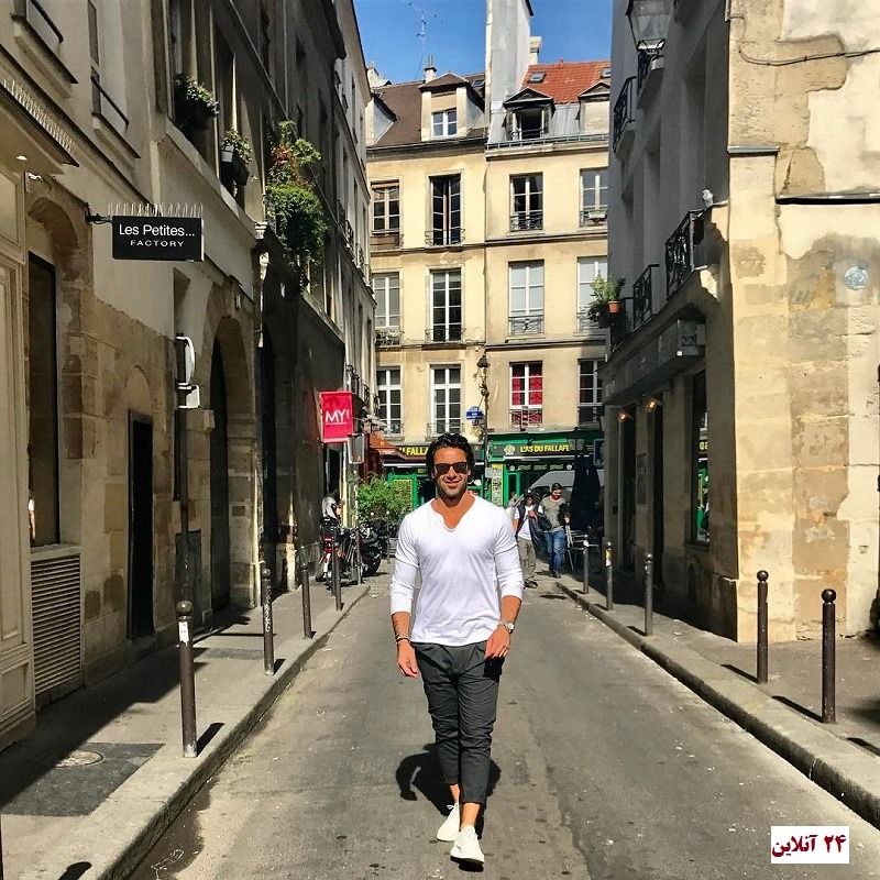 عکس: تیپ فوتبالیست ایرانی در خیابانهای پاریس