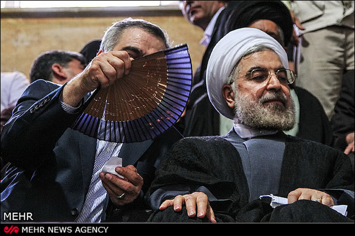 عکس/ مسئول خنک کردن روحانی!