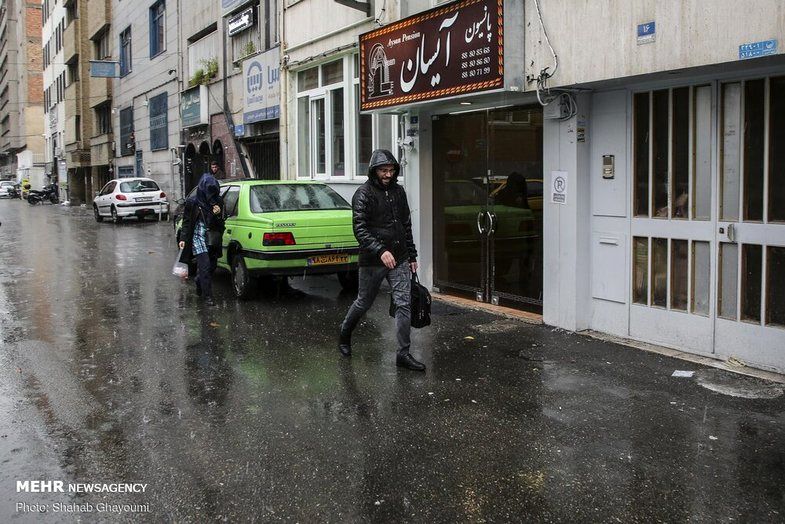 تصاویر: بارش باران در تهران