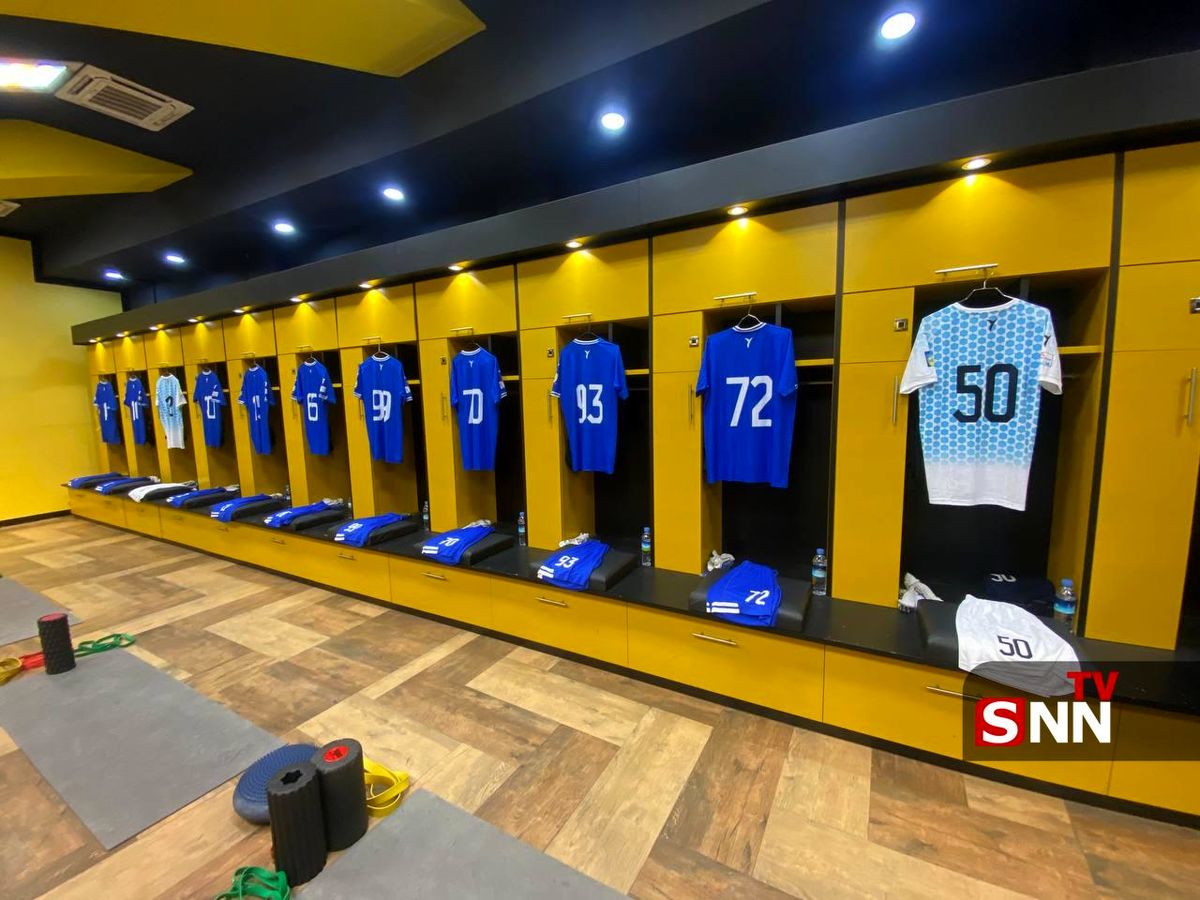 تصاویری از رختکن تیم استقلال پیش از مصاف با سپاهان