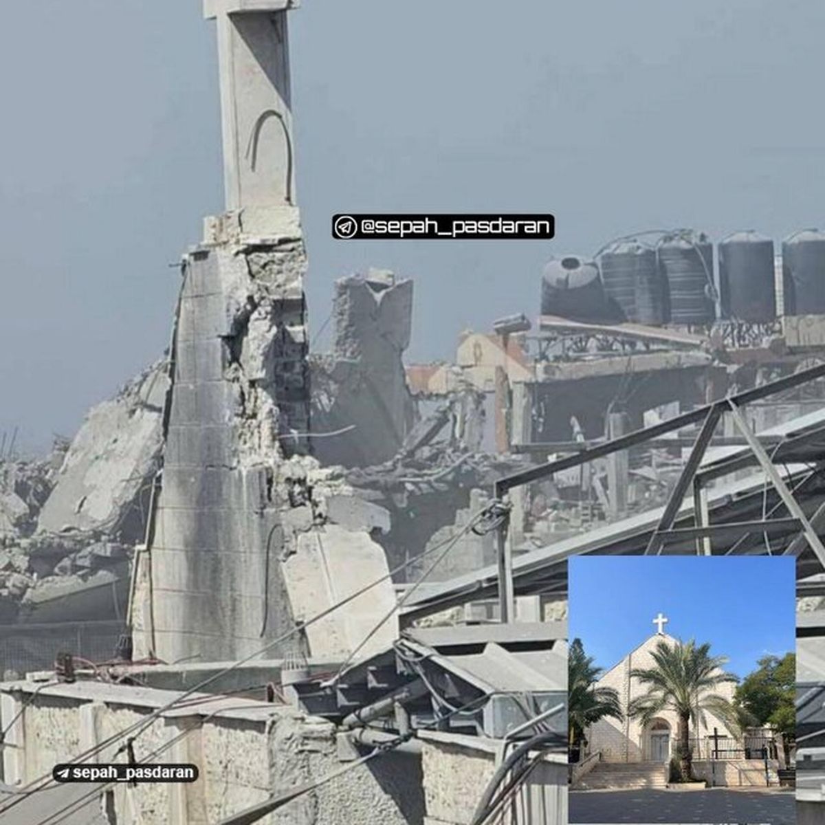 ایتالیا حمله صهیونیست ها به کلیسای کاتولیک غزه را محکوم کرد