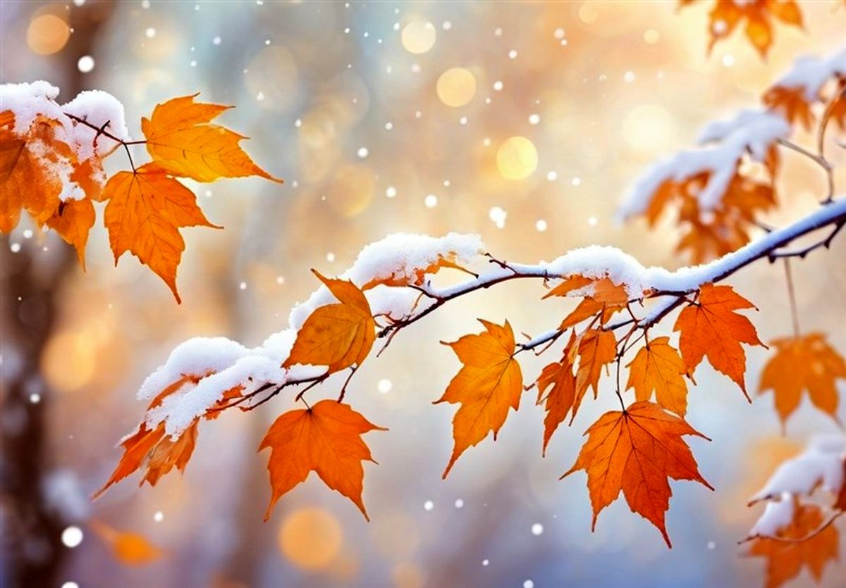 ورود سامانه بارشی جدید در ۱۰ استان | بارش اولین برف پاییزی +نقشه